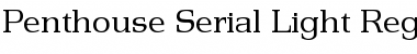 Penthouse-Serial-Light Regular Font