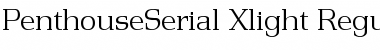 PenthouseSerial-Xlight Regular Font