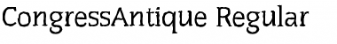CongressAntique Regular Font