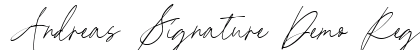 Andreas Signature Demo Regular Font Andreas Signature Demo Regular Font Preview