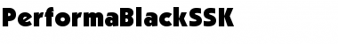 PerformaBlackSSK Regular Font