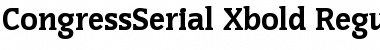 CongressSerial-Xbold Regular Font