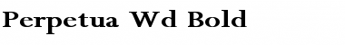 Download Perpetua Wd Bold Font
