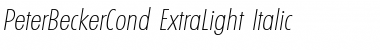 Download PeterBeckerCond-ExtraLight Font