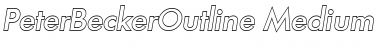 Download PeterBeckerOutline-Medium Font