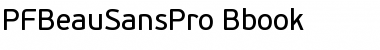 PF BeauSans Pro Bbook Font