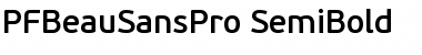 PF BeauSans Pro SemiBold Font