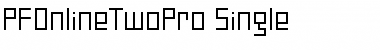 PF Online Two Pro Single Font