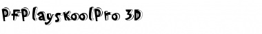 Download PF Playskool Pro 3D Font