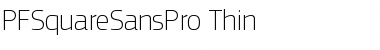 PF Square Sans Pro Thin Font