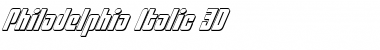 Download Philadelphia Italic 3D Font