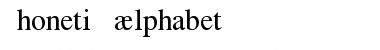 Phonetic-Alphabet Font