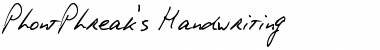 Download PhontPhreak's Handwriting Font