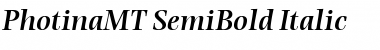 Download PhotinaMT-SemiBold Font