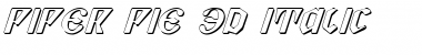 Download Piper Pie 3D Italic Font