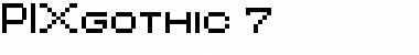 PIXgothic_7 Regular Font