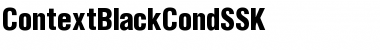 Download ContextBlackCondSSK Font