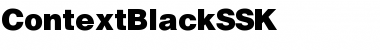 ContextBlackSSK Regular Font
