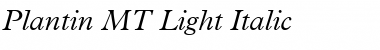 Download Plantin MT Light Font