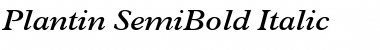 Plantin-SemiBold Semi BoldItalic Font