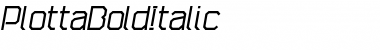 Plotta Bold Italic
