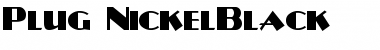 Download Plug-NickelBlack Font