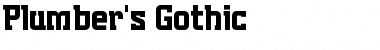 Plumber's Gothic Regular Font