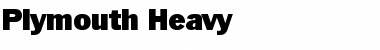 Plymouth-Heavy Regular Font