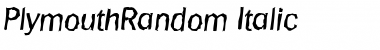 Download PlymouthRandom Font