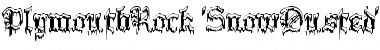PlymouthRock 'SnowDusted' Regular Font