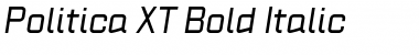 Politica XT Bold Italic Font