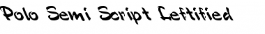 Download Polo-Semi Script Leftified Font