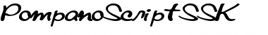 PompanoScriptSSK Regular Font