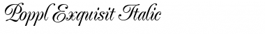 Poppl-Exquisit Italic Font