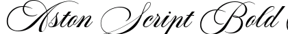 Aston Script Bold Bold Font Aston Script Bold Bold Font Preview