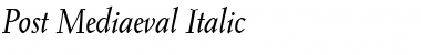 Post Mediaeval Italic Font