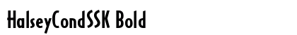 HalseyCondSSK Bold Font Preview HalseyCondSSK Bold Font Preview
