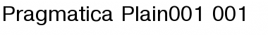 Pragmatica Plain Font