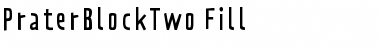 PraterBlockTwo-Fill Regular Font