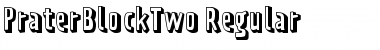 PraterBlockTwo-Regular Regular Font