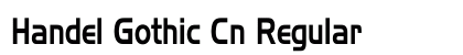 Handel Gothic Cn Regular Font Handel Gothic Cn Regular Font Preview