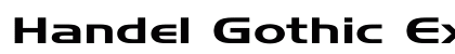 Handel Gothic Ex Regular Font Handel Gothic Ex Regular Font Preview