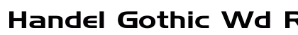 Handel Gothic Wd Regular Font Handel Gothic Wd Regular Font Preview