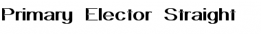 Download Primary Elector Straight Font