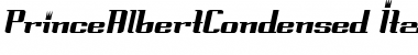 PrinceAlbertCondensed Italic