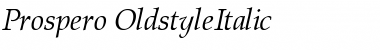 Prospero OldstyleItalic Font