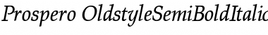 Prospero OldstyleSemiBoldItalic Font