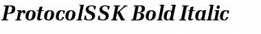ProtocolSSK Bold Italic