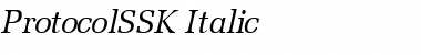 ProtocolSSK Italic