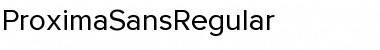 ProximaSansRegular Regular Font